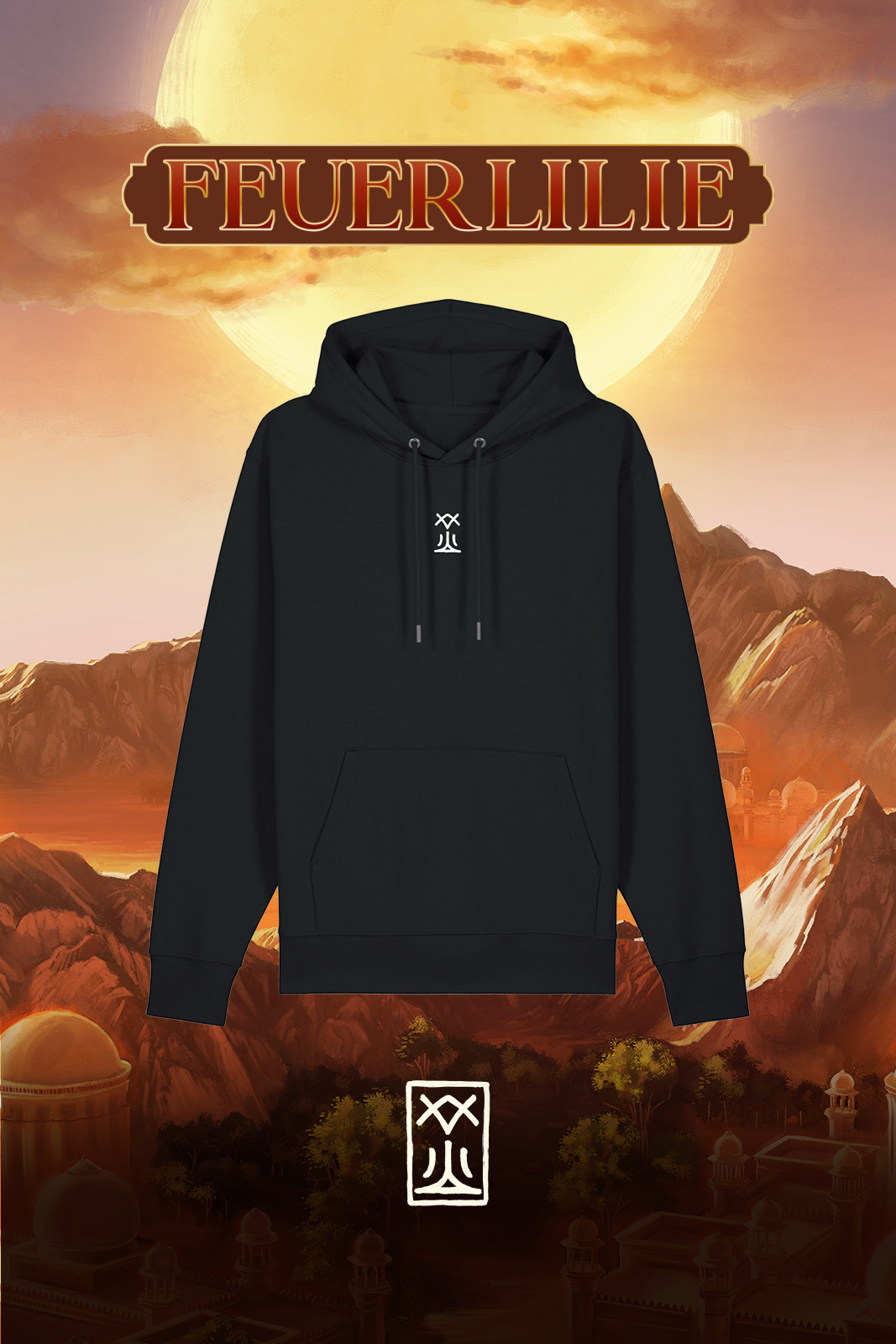 Hoodie - Liza Grimm - Feuerlilie