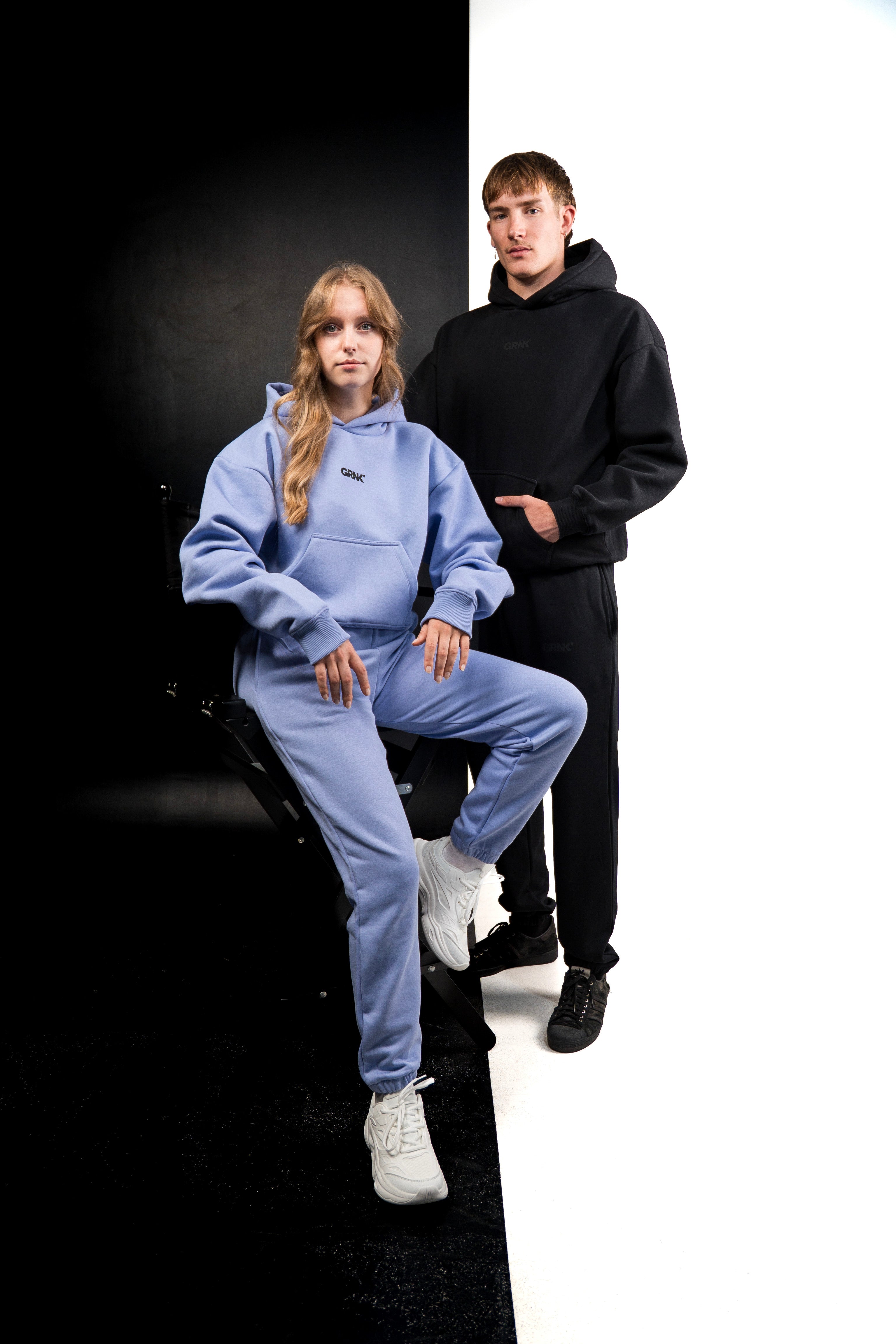 Oversized Cropped Hoodie - GRNK Core - Stardust
