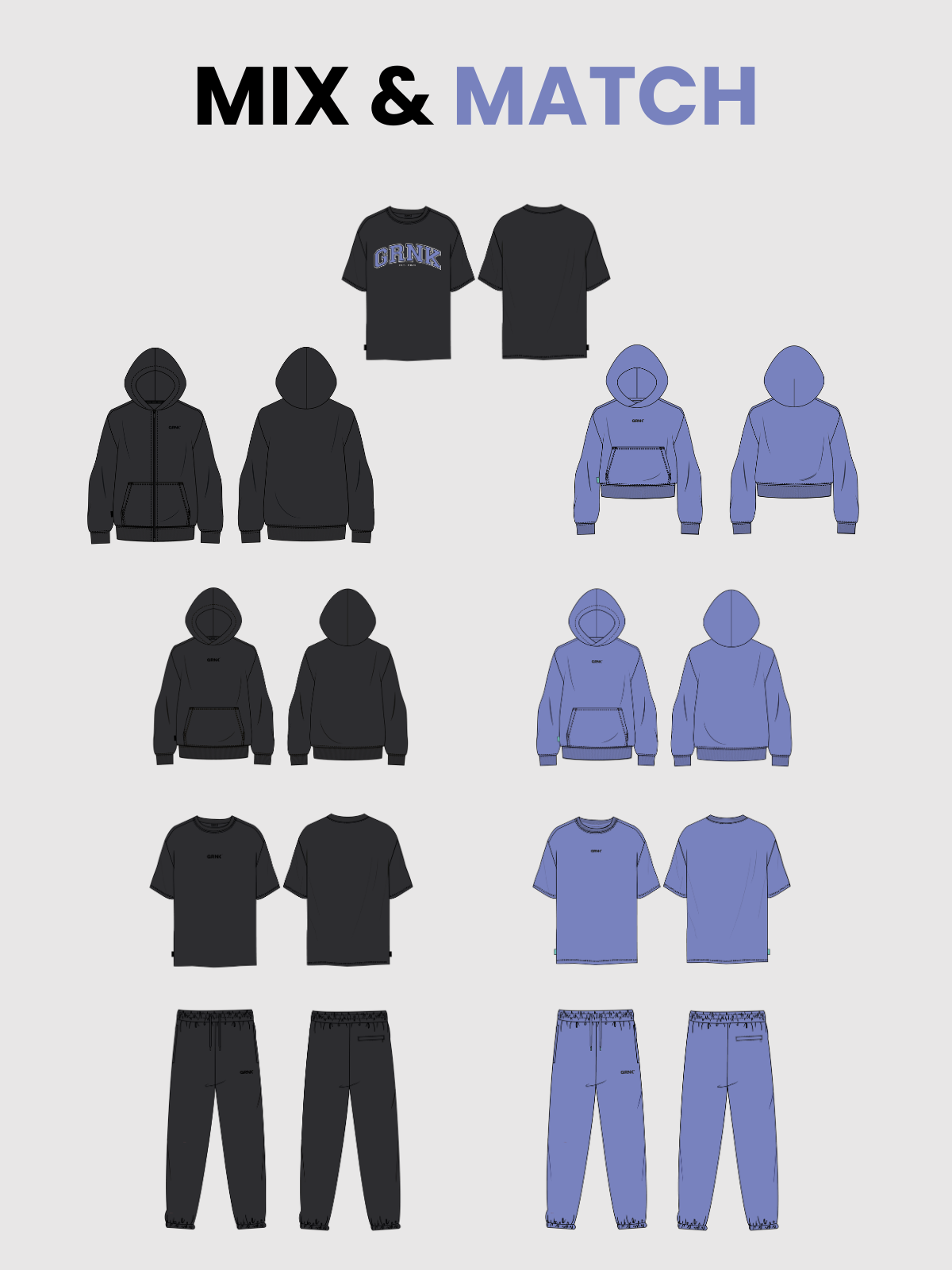 Oversized Hoodie - GRNK Core - Stardust